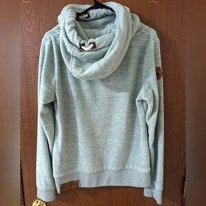 Naketano cowl neck hooded fleece sweatshirt
